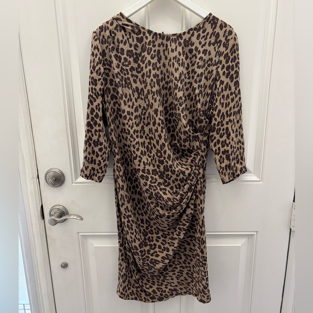 Sea New York Animal Print Silk Dress 8
